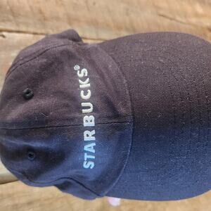 Starbucks Hat/Ballcap Black Adjustable Back coffee